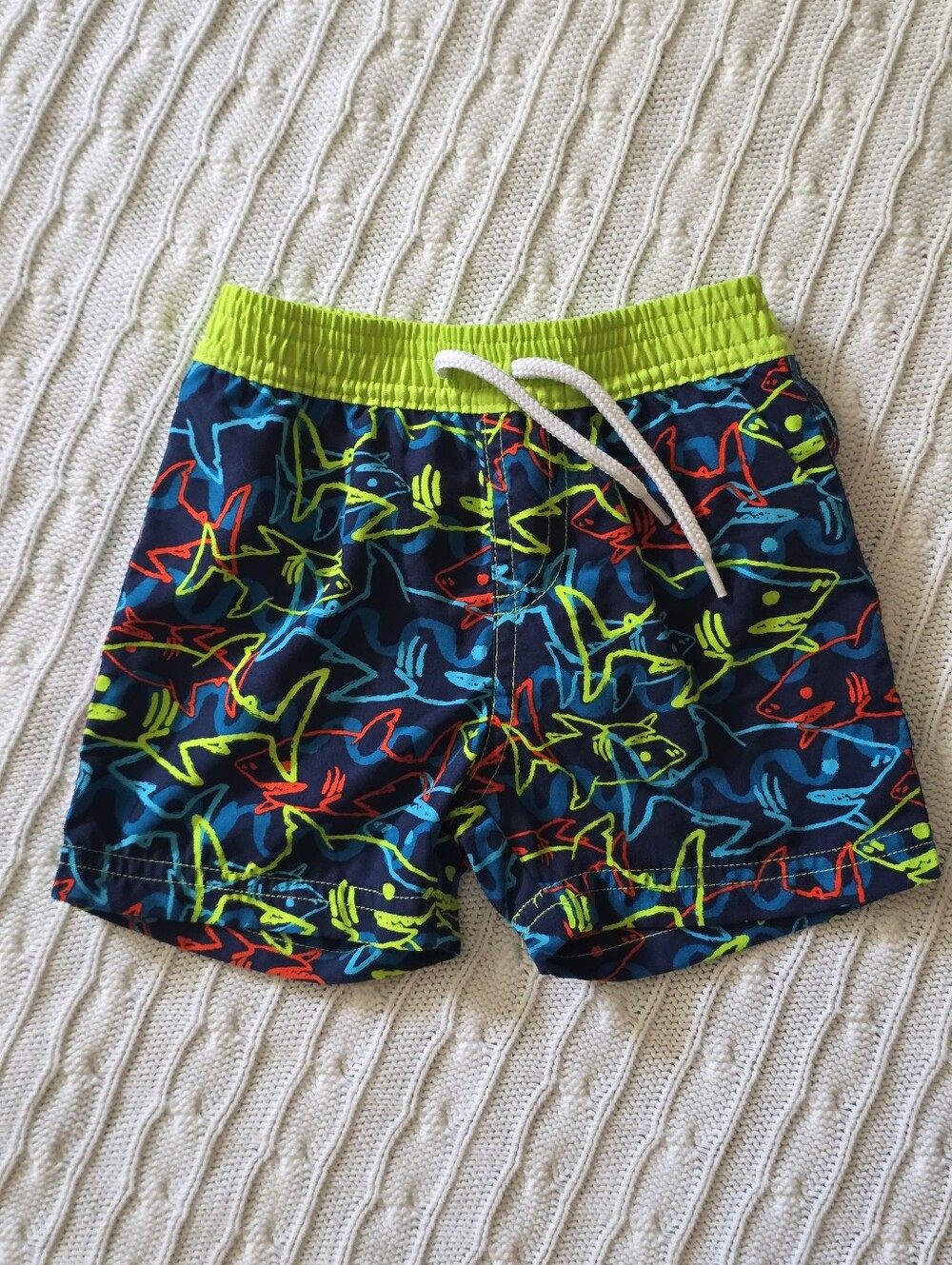 Floatimini Boys Shark Swim Trunks - Size 9M